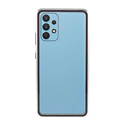 Coque en métal Cadre d'adsorption magnétique de couverture argent pour votre Samsung Galaxy A32 4G (EU Version)