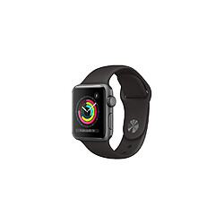 AppleWatch Series 3 - GPS - Gris Sidéral Bracelet Sport Noir - 42mm - - Apple - Reconditionné