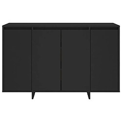 Acheter vidaXL Buffet noir 120x41x75 cm bois d'ingénierie