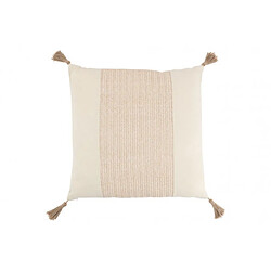 Dansmamaison Coussin Tissage Carre Polyester Beige