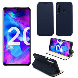 Xeptio Huawei Honor 20 LITE Etui coque bleu pochette Slim