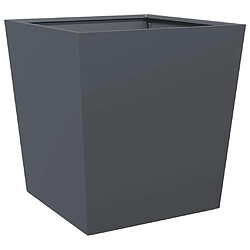 Acheter vidaXL Jardinières 2 pcs anthracite 50x50x50 cm acier