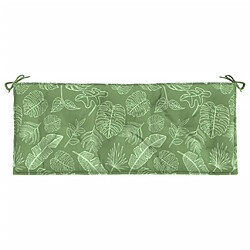 Acheter Maison Chic Coussin Confort | pouf | Coussin de banc de jardin motif de feuilles 120x50x7 cm tissu -GKD68785