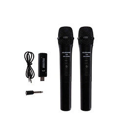 Acheter Universal UHF USB 3.5mm 6.35mm microphone sans fil haut-parleur microphone portable et haut-parleur vocal normal Kara R57 | microphone