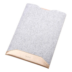 Sacoche en cuir SOYAN avec tapis de souris pour Macbook Air 13.3 pouces / Pro 13.3 pouces - Or