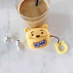 GUPBOO Airpods Coque Housse Étui Protecteur Compatible pour AirPods1/2-adorable winnie l'ourson en silicone