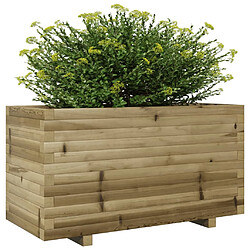 Avis vidaXL Jardinière 90x40x49,5 cm bois de pin imprégné