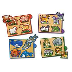 Melissa & Doug Ensemble de mini-puzzles – Animaux