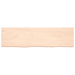 Avis vidaXL Étagère murale 180x50x(2-4) cm bois de chêne massif non traité