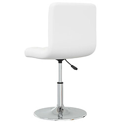 Avis vidaXL Chaise à manger Blanc Similicuir