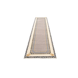 Avis Vidal Tapis de couloir en laine 399x84 beige Darya