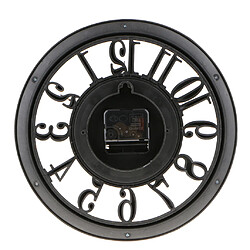 Acheter horloge murale 3d rétro vintage en plastique nombre silencieux horloge murale lumière or