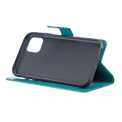 Wewoo Coque Étui en cuir à rabat pour porte-cartes et porte-cartes cadre photo iPhone 11 bleu pas cher