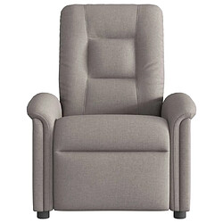 Acheter vidaXL Fauteuil de massage inclinable électrique Taupe Tissu