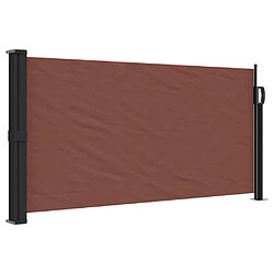 vidaXL Auvent latéral rétractable marron 100x500 cm