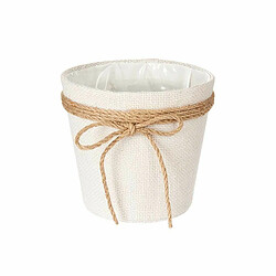 Ibergarden Cache-pot Lien Blanc Tissu 16 x 15 x 16 cm (24 Unités)