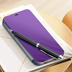 Avis Avizar Étui Clear View pour iPhone 15 Clapet Miroir Fonction Support Violet Lavande