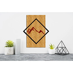 EPIKASA Décoration Murale en Métal et Bois Montagnes 3