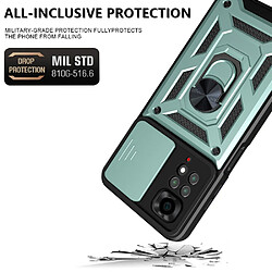 Coque en TPU anti-chocs avec béquille rotative, vert pour votre Xiaomi Redmi Note 11S 4G