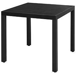 Avis Maison Chic Salon de jardin 3 pcs - Table et chaises d'extérieur - Mobilier/Meubles de jardin Moderne Rotin PVC Noir -MN94121