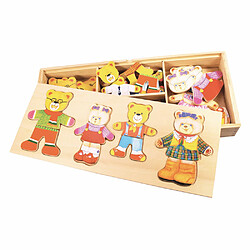 Acheter Bigjigs Toys Famille d'ours à habiller en bois