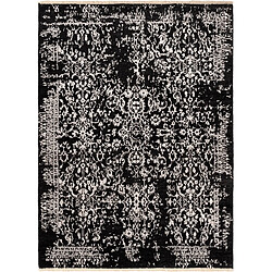 Vidal Tapis de laine 206x153 noir Art InspiRed