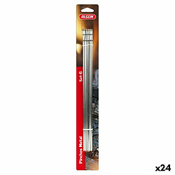 Ensemble de brochettes pour barbecue Algon Métal 24 Unités (6 Pièces) (33 cm x 4 mm)