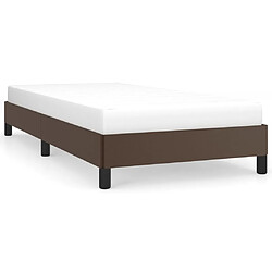 vidaXL Cadre de lit sans matelas marron 80x200 cm similicuir