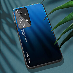 Coque en TPU anti-rayures bleu/noir pour votre Samsung Galaxy A33 5G