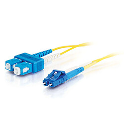 Cables To Go C2G 85588 câble de fibre optique 3 m OFNR LC SC Jaune