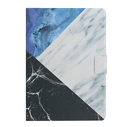 Etui en PU Porte-cartes à motif marbré Bleu/Blanc/Noir pour votre Samsung Galaxy Tab A7 Lite 8.7 pouces T220/T225