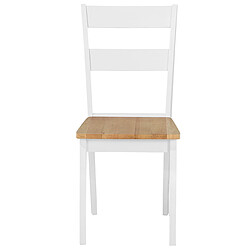 Acheter Beliani Chaise de salle à manger Set de 2 Blanc GEORGIA