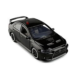 Universal 1/32 Alliage Lanka Conger Evo IX 9 Police Modèle Voiture jouet Simulation Acoustique et Optique Evo X 10 Moulée sous pression Cadeau pour enfants | Voiture jouet moulée sous pression (Noir)