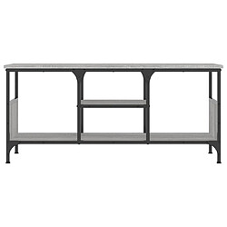 Acheter Maison Chic Meuble TV scandinave gris - Banc TV pour salon Sonoma 100x35x45 cm bois d'ingénierie et fer -MN29365