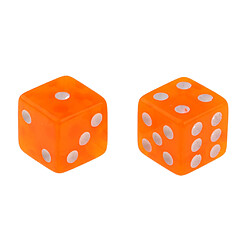 100pcs 6 dés de jeu 15 dés dés pour jeux de société et enseignement des mathématiques orange pas cher