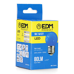 Avis Lampe LED EDM Bleu E27 A+ 1,5 W