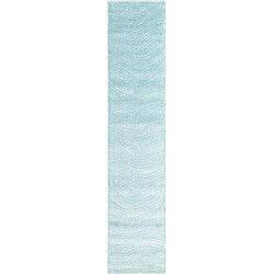 Vidal Tapis de couloir en laine 394x81 bleu Darya