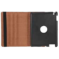 Acheter Wewoo Smart Cover marron pour nouvel iPad 3 Étui en cuir pivotant de 360 degrés avec fonction veille / réveil et support