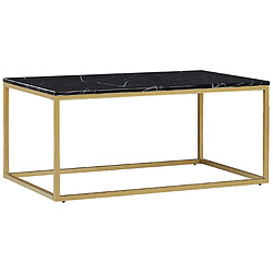 Beliani Table basse MDF Doré DELANO