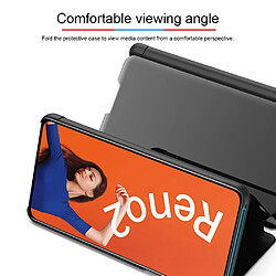 Acheter Wewoo Housse Coque Pour OPPO Reno2 / Reno2 F étui en cuir à rabat horizontal miroir avec support argent