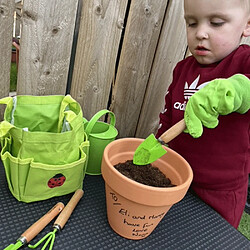 Bigjigs Toys Sac et outils de jardinage pour enfants pas cher