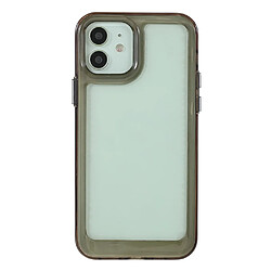 Coque en TPU + acrylique anti-chute, transparent, hybride gris pour votre Apple iPhone 12/12 Pro 6.1 pouces