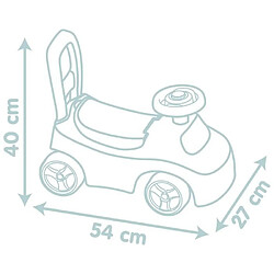 Acheter Little Smoby - Porteur Auto - Coffre sous la selle + siege - Klaxon - A partir de 10 ans - Fabrication française