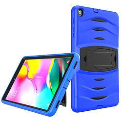 Coque en TPU + Silicone résistant aux chocs avec béquille et fente pour stylet bleu pour votre Samsung Galaxy Tab A 10.1 (2019) SM-T510 (Wi-Fi)/SM-T515 (LTE)