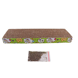 Griffoirs Coussin Lit en Plat pour Chat Jouer Cat Scratcher 40x12.5x4cm