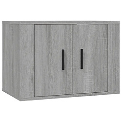 vidaXL Meuble TV mural Sonoma gris 57x34,5x40 cm