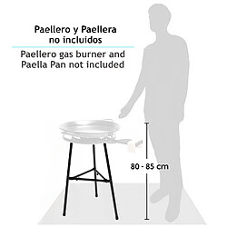 Acheter Support pour Brûleur à Gaz à 3 Pieds, Robuste pour Brûleurs à Paella 35 à 70 cm, , Noir, Briebe, LEGL3