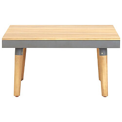 vidaXL Table basse de jardin 60x60x31,5 cm Bois solide d'acacia