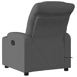 Acheter vidaXL Fauteuil inclinable de massage électrique gris foncé tissu