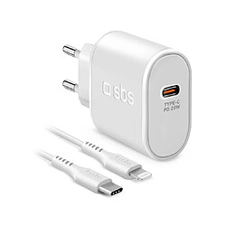 Sbs Chargeur secteur 20W USB-C vers Lightning